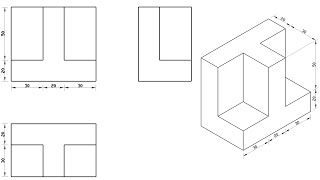 Engineering Drawing Isometric And Projection 21 [upl. by Barbie]