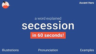 SECESSION  Meaning and Pronunciation [upl. by Brynn]