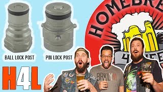 7 KEGGING AND CARBONATING HOMEBREW  Ball Lock vs Pin Lock Corny 77 [upl. by Aamsa861]