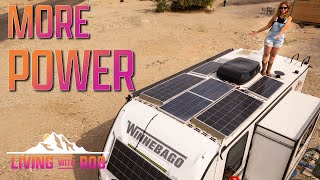 BOOSTING SOLAR POWER on Our Winnebago Micro Minnie FLX to 1170 Watts 🌞 [upl. by Tnerb]