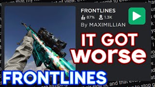 Roblox Frontlines Drama Got Worse  Roblox Drama [upl. by Nilkcaj]