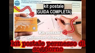 Permesso di soggiorno guida al kit giallo la domanda di rilascio e rinnovo presso gli Uffici Postali [upl. by Trevar472]