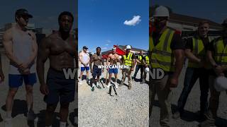 Who is Stronger  Construction Workers or Bodybuilders [upl. by Llenrep470]