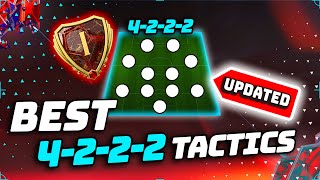 THE BEST 4222 CUSTOM TACTICS Instructions amp Tactics FC 24 Ultimate Team [upl. by Aikrahs]