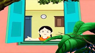 Children Song  Antara Chowdhury  BulBul Pakhi Moyna Tiye  Animation  Salil Chowdhury [upl. by Notlek238]