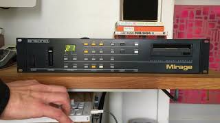 Ensoniq Mirage Rack Demo [upl. by Bobbie363]