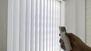 Vertical Blinds Motorised   Mahavir Technical Experts [upl. by Nimsay446]