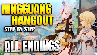 Ningguang Hangout Event All Endings  Achievements 【Genshin Impact】 [upl. by Gabi782]