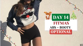 FITMAS DAY 14  HOURGLASS WORKOUT optional [upl. by Nale184]