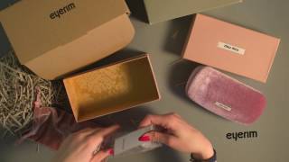 eyerim presents Unboxing of Miu Miu MU51QS 7S03F2 sunglasses [upl. by Ardied]