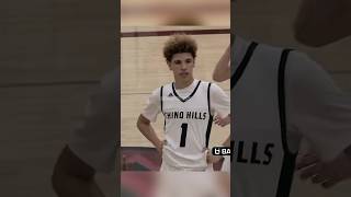 LaMelo high school HALF COURT 🤯🥶 ytshorts fyp nba [upl. by Ennovad739]