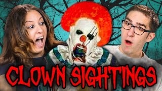 PARENTS REACT TO CREEPY CLOWN SIGHTINGS COMPILATION [upl. by Shelah628]