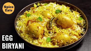 EASY EGG DUM BIRYANI RECIPE  QUICK EGG BIRYANI RECIPE  ANDA BIRYANI [upl. by Analeh86]