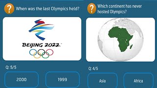 When was the last Olympic held  Which continent has never hosted Olympics [upl. by Montford]