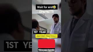 Mbbs first year practical 😱☠️ anatomy practical video shorts mbbs neet [upl. by Marleen]