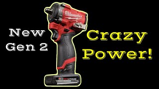 Crazy Power From The NEW Gen 2 Stubby Impact By Milwaukee Tool [upl. by Torbert]