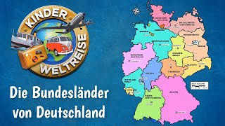 Die Bundesländer von Deutschland  einfach erklärt als Übersicht zum Üben und Lernen Erdkunde [upl. by Yrannav]