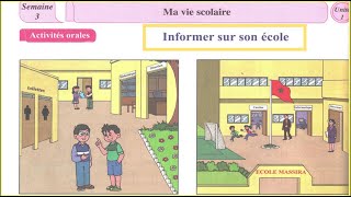 Activités orales 2 aep  Informer sur son école  page 16  Mon livre de français [upl. by Sila63]