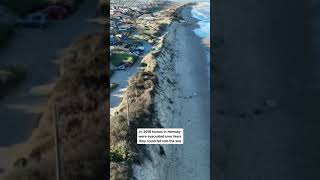 Coastal erosion threatens homes in Norfolk [upl. by Airdnax]