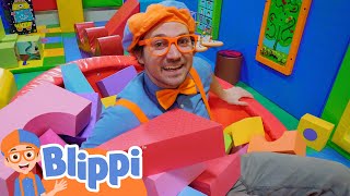 Blippis Indoor Playground Learning  Educational Videos For Kids [upl. by Atiloj]