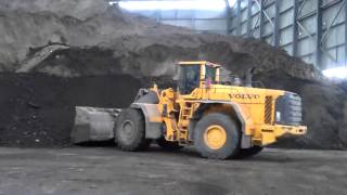 Volvo L350F working in soil remediation plant [upl. by Edyth]