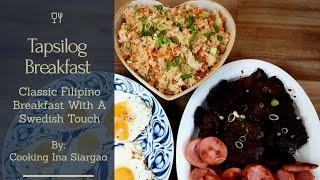 Tapsilog Breakfast  Falukorv  Filipino Swedish Breakfast [upl. by Portie]