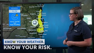 Severe Weather Update  1 January 2024 Intense rain and severe storms for SE Qld and NE NSW [upl. by Uase]