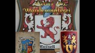 Familienwappen erstellen lassen  Wappenkunst handgemalt [upl. by Livingston]