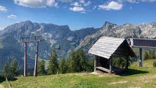 Ikarus Werfenweng 8er Gondel Sommer Talabfahrt Zeitraffer [upl. by Shiverick]