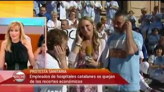 Espejo Público de Antena 3 en directo desde el Hospital Vall d´Hebron de Barcelona [upl. by Kubis]