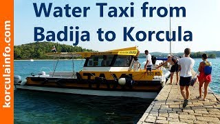 Water Taxi from Badija to Korcula [upl. by Whit]