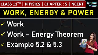 Class 11th Physics  Work  Work  Energy Theorem  Example 52 amp 53  Ch5  Work Energy amp Power [upl. by Heiner]