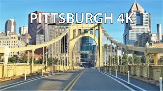 Driving Downtown  Pittsburgh 4K  USA [upl. by Ck]