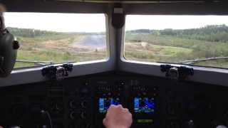 Landing in a DC3 with Turbine engines [upl. by Airol]