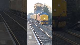 37405 amp 37407 Power Through Willington on 1Z33 [upl. by Swaine]