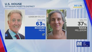 Democrat Richard Neal wins reelection to US House in Massachusetts 1st Congressional District [upl. by Erodroeht]