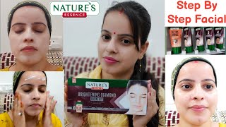 Natures Essence  Brightening Diamond Facial Kit  Review amp Demo Step By Step  NaturesEssence [upl. by Ynahpets]