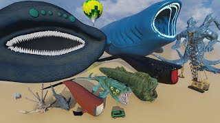 Crazy 500 Sea Animal Size Comparison 3D Combined Sea Monsters of Mr Data 3D Stats [upl. by Mattox882]