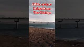 Odisha Cyclone Danaa landing view Cuttack badamba t bridge [upl. by Ysak1]