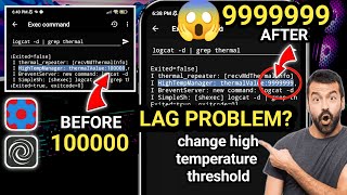 How to Fix lag when Overheating  Change Thermal High Temperature Threshold on Android with Setedit [upl. by Reppiks]