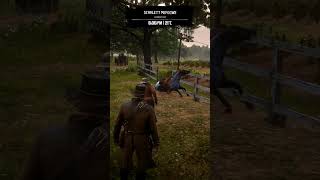 Rdr2 funny scene 🤠🤣 rdr2 shorts youtubeshorts gameplay [upl. by Haelat149]