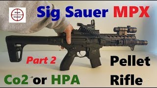 Sig Sauer MPX Semi Auto Air Rifle Review Full Metal M4 Replica 177 cal Pellet Gun [upl. by Ecnahs731]