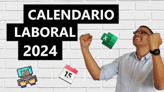 Calendario laboral 2024 en Excel [upl. by Osicnarf746]