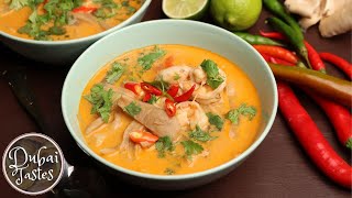 Creamy Tom Yum Soup Recipe  An Authentic Thai Soup Recipe You Must Make [upl. by Cimah]