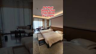 Park Hyatt Suzhou China 2 Twin Deluxe Room Globalist hyatt globalist travel China suzhou [upl. by Ambrosius]