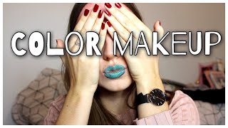 🍍 LE PIRE CHALLENGE SUR MA CHAINE⎟COLOR MAKEUP CHALLENGE [upl. by Saberio55]