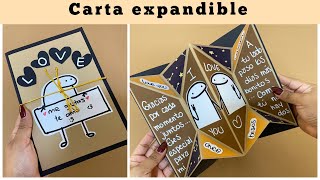 REGALO hecho a mano  Carta expandible de AMOR [upl. by Rustin258]