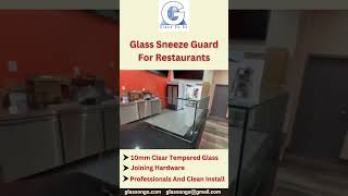 Frameless Glass Sneeze Guards Coming Soon to Etobicoke SneezeGuard GlassWork [upl. by Armilda]