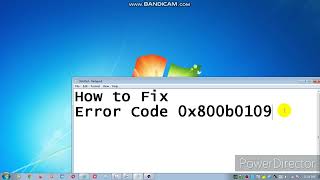 How to Fix error code 0x800b0109  trending [upl. by Oirelav341]