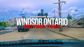 Windsor Ontario Driving Tour To Devonshire Mall From Riverfront  4K￼￼ [upl. by Anitnerolf273]